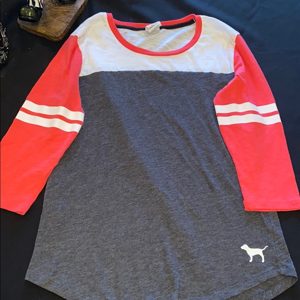 PINK base ball tee